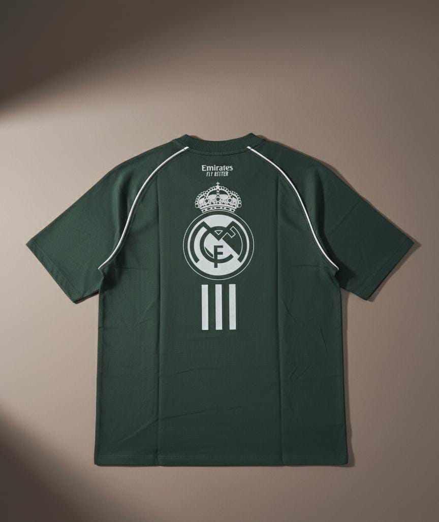 Real Madrid Green print Tshirt