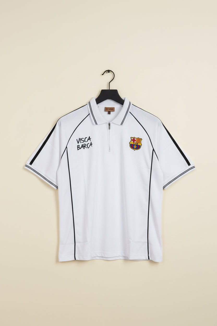 Barcelona white Visca Cotton zipper