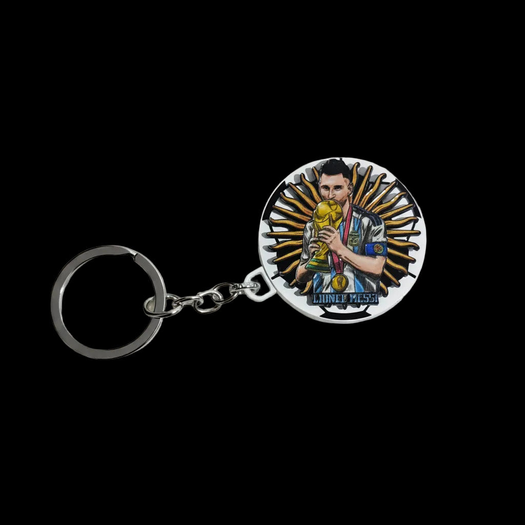 Messi Rotating keychain