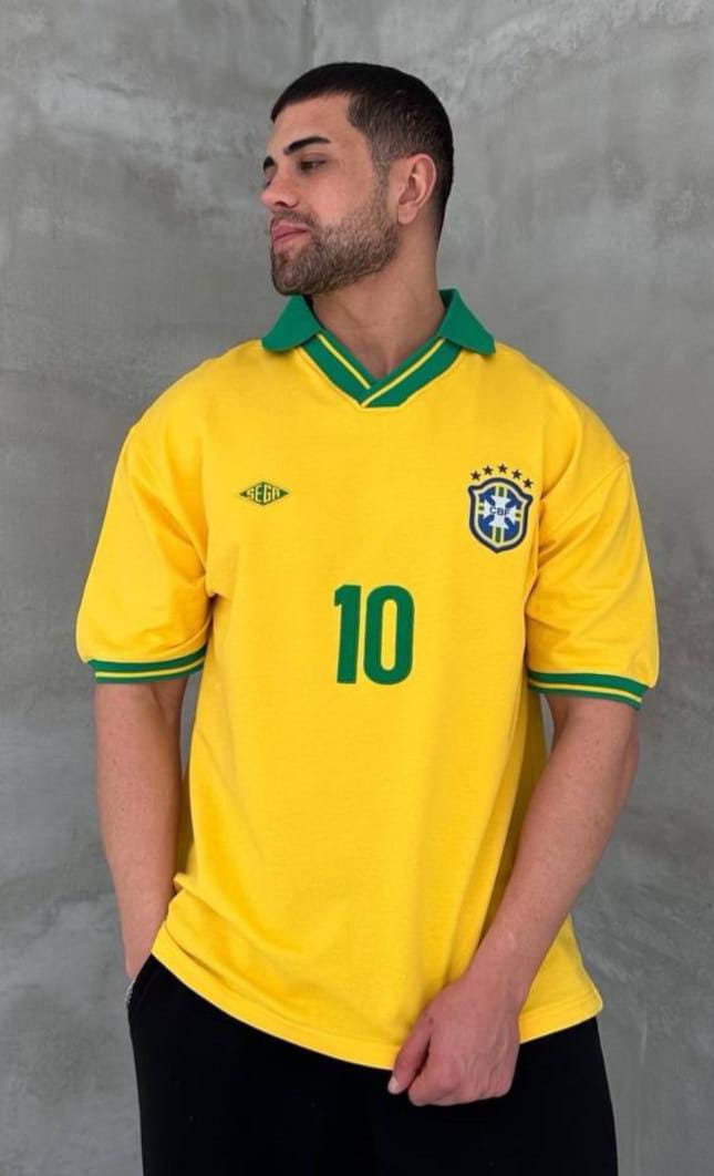 Brazil Edition Premium Oversized Cotton Polo