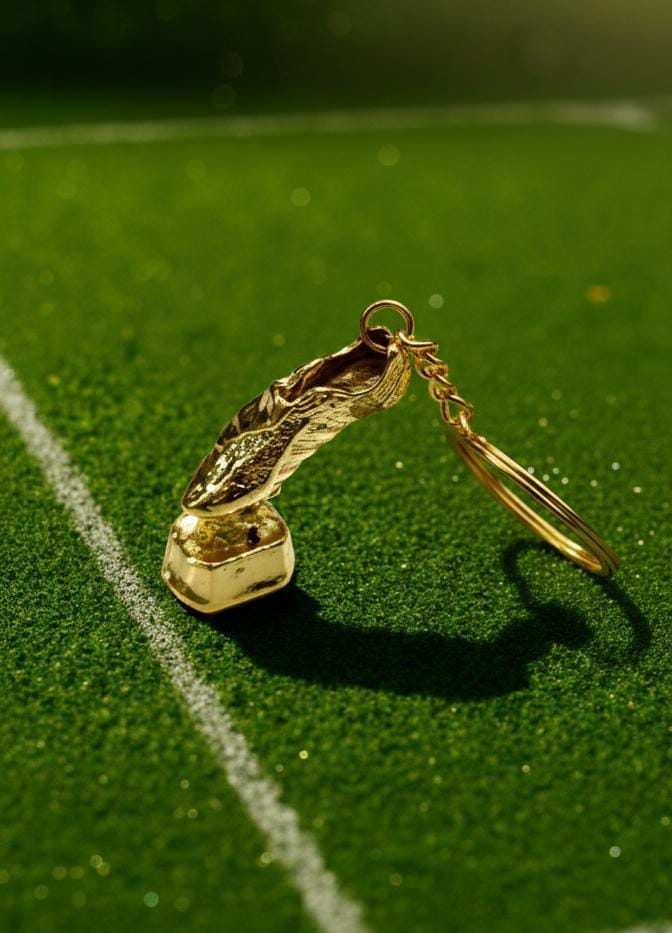 Golden Boot Imported Metal Keychain
