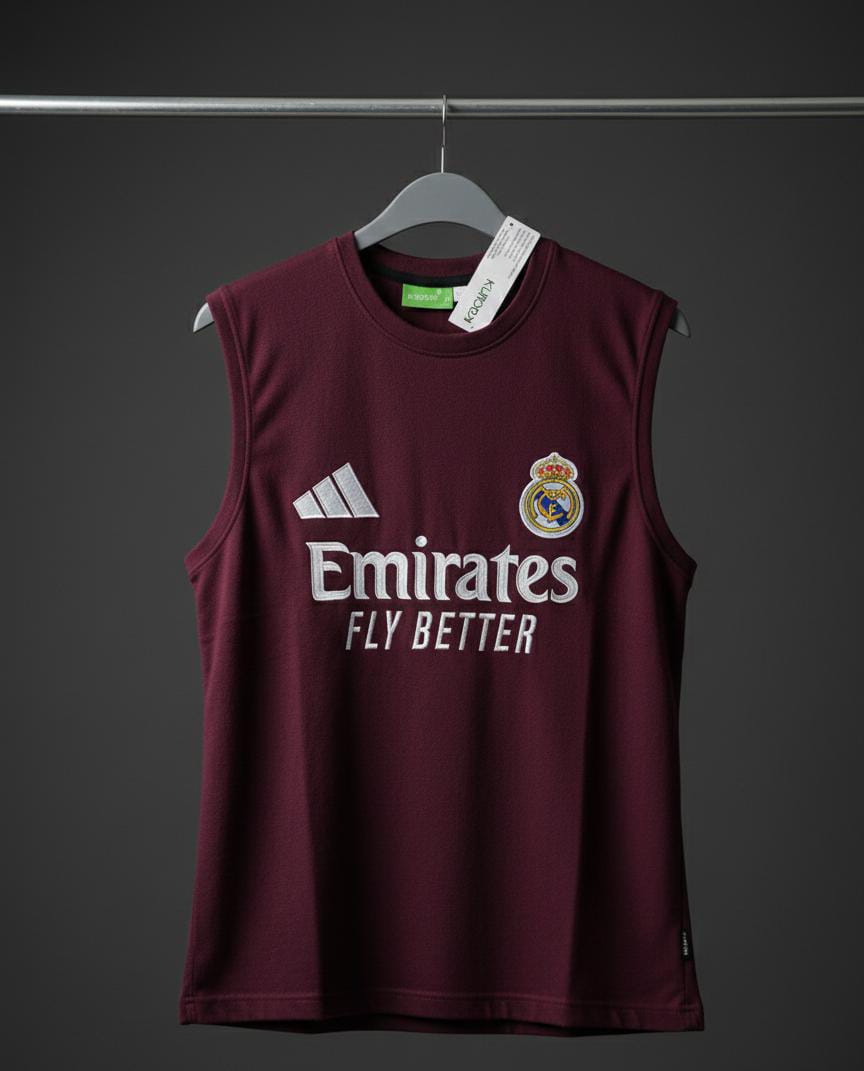 Real Madrid Premium woolen type sleeveless