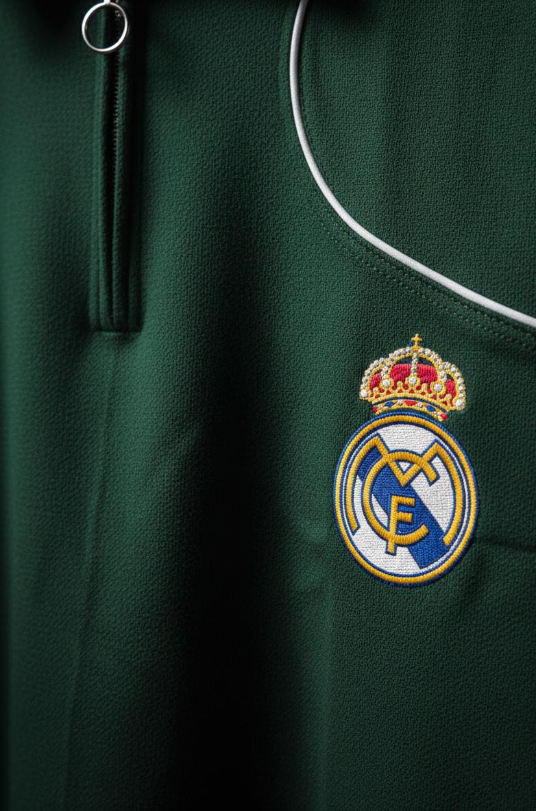 Real Madrid zipper with Embroisery