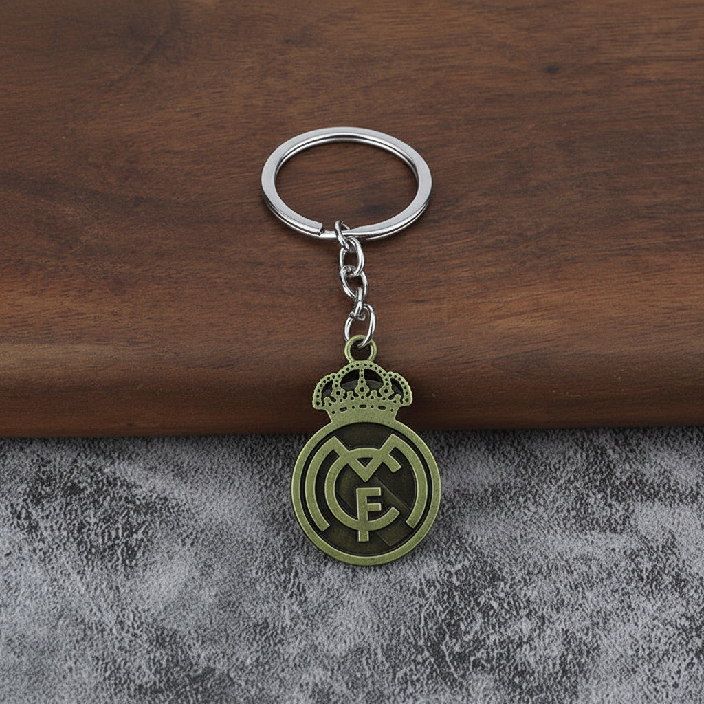 Real Madrid Vintage Metal Keychain