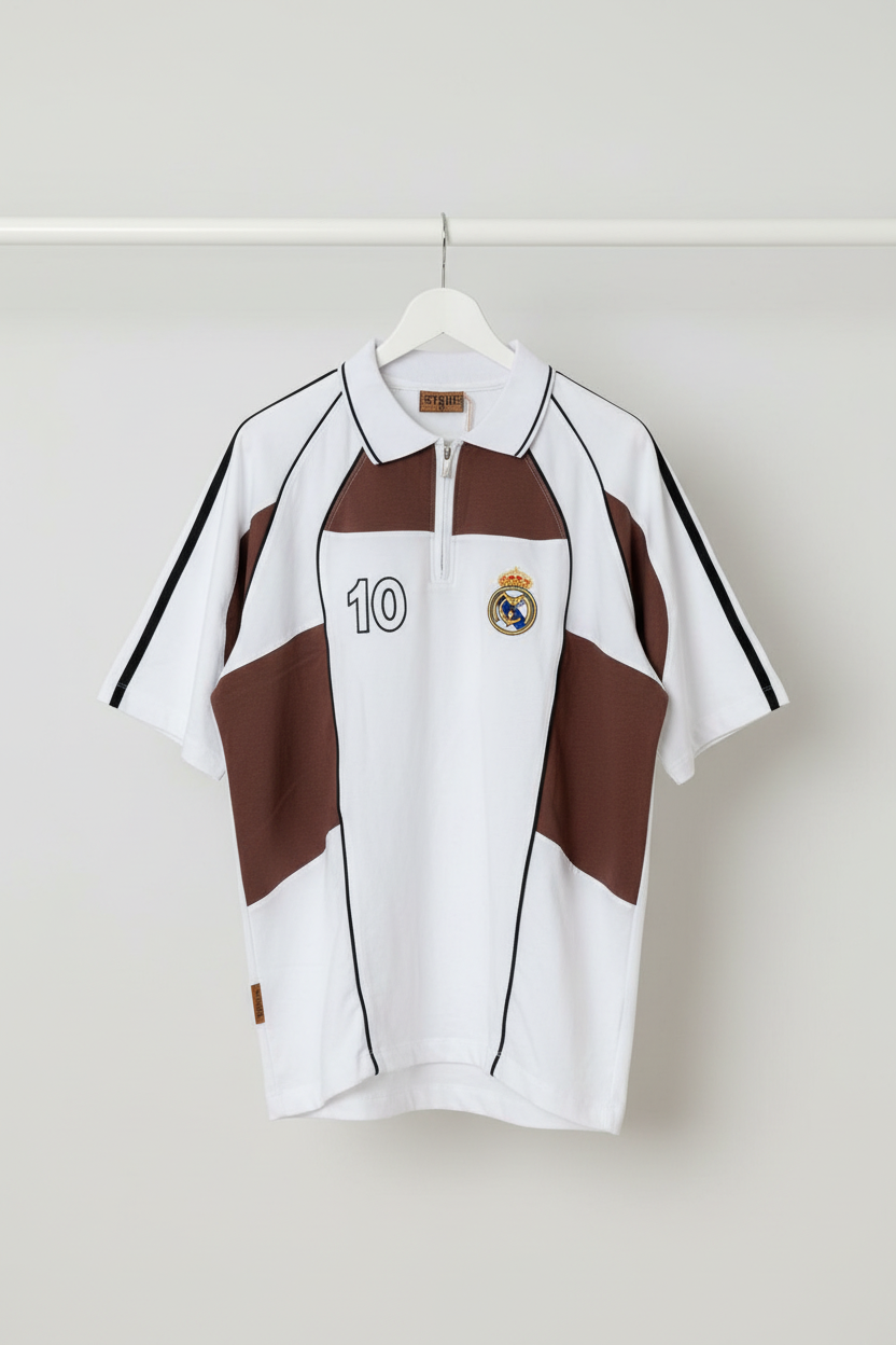 Real madrid polo Cottom premium Zipper