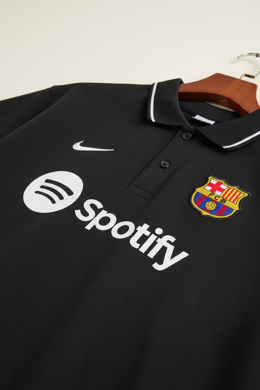 Barcelona Premium Embroidery Oversized Cotton Polo
