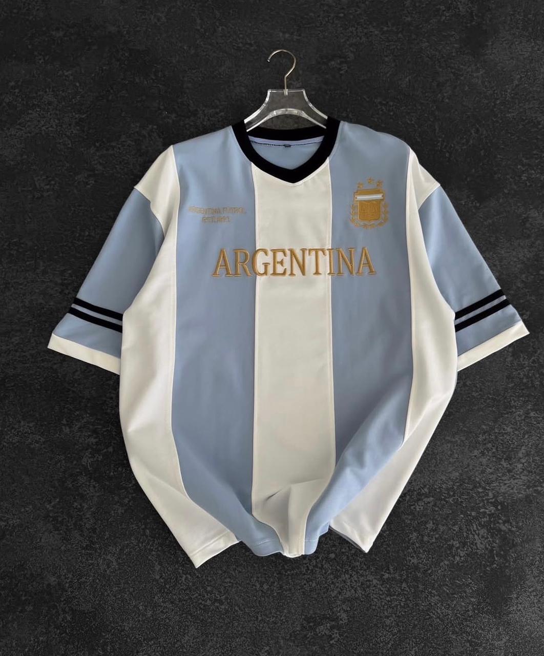 Argentina  Oversized Embroidery Cotton tee