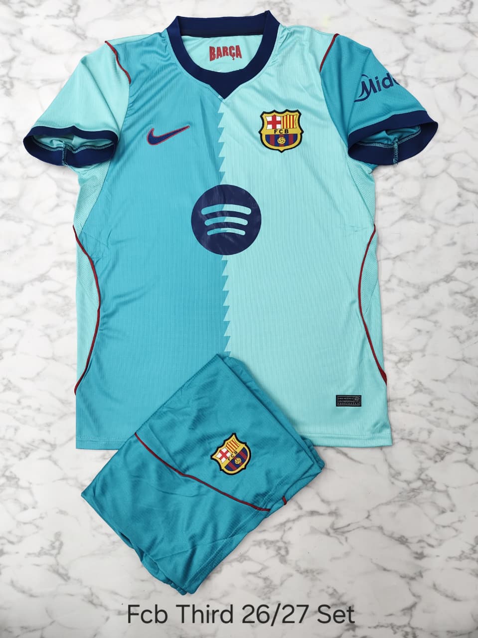 Barca 3rd Jersey with shorts set