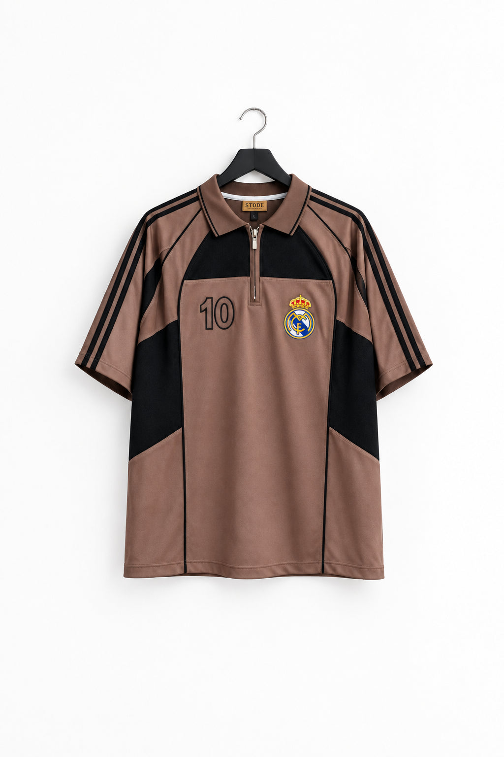 Real madrid brown zipper
