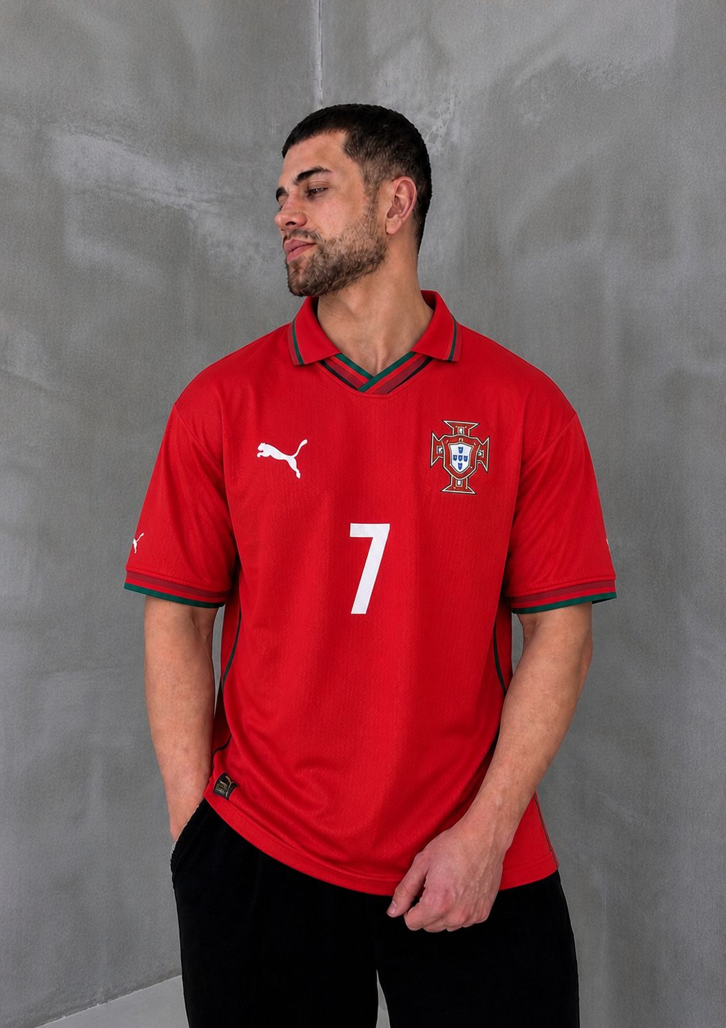 Portugal Premium Oversized Cotton Polo- Full Embroidery