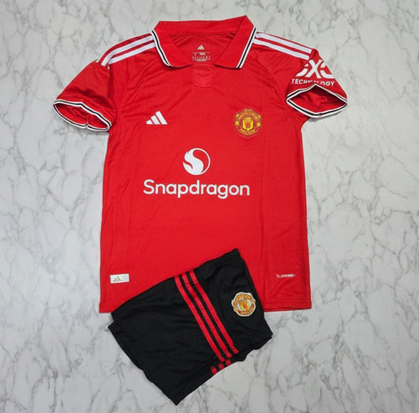 Manchester united Home jersey with shorts Set