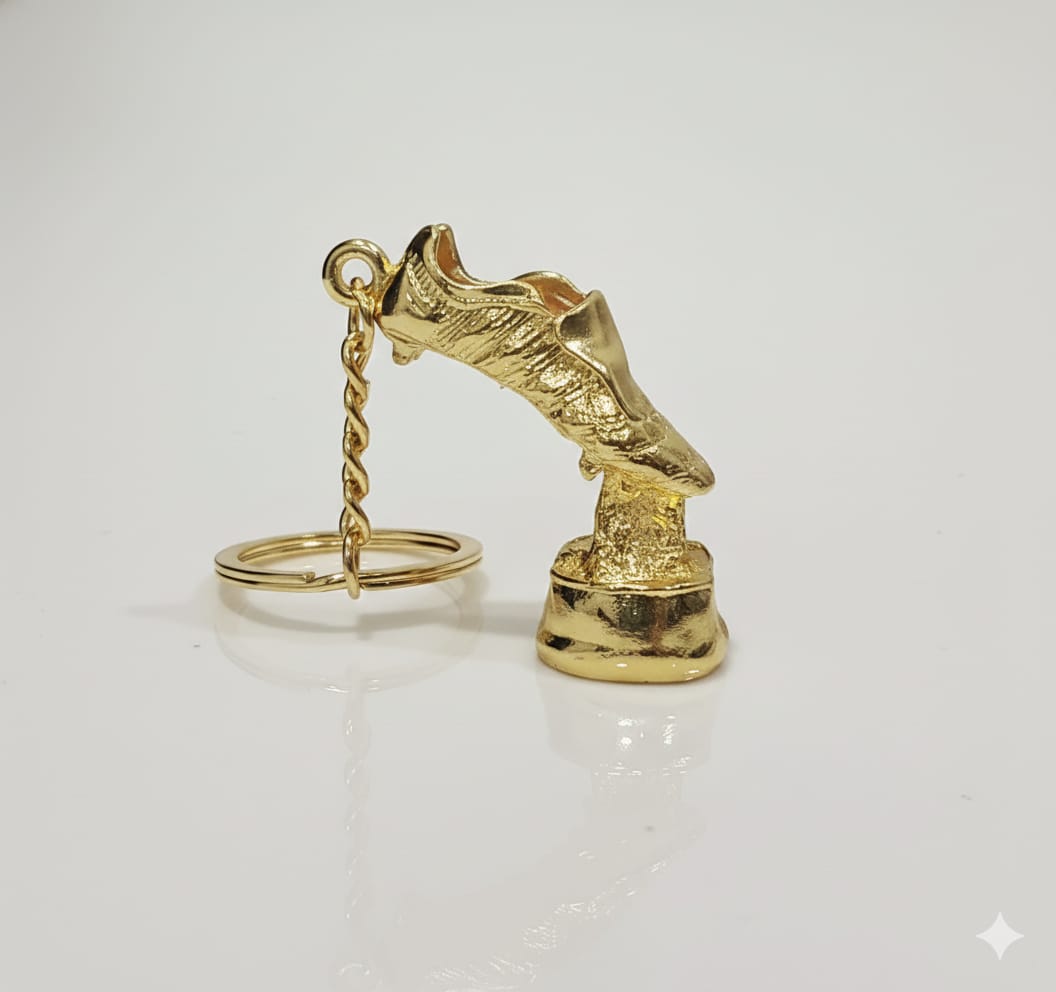 Golden Boot Imported Metal Keychain