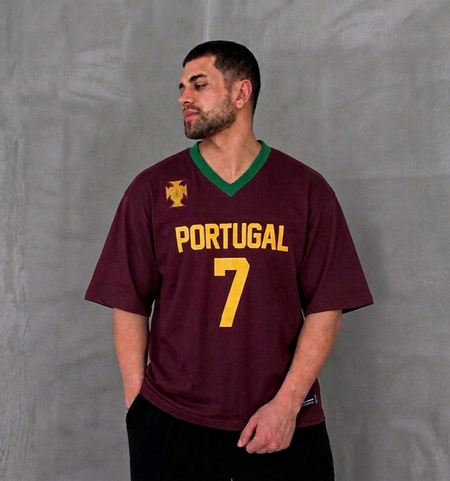 Portugal 7 Puff Oversized Cotton Tee