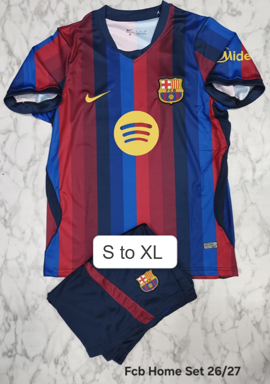 Barcelona Home Set With Shorts