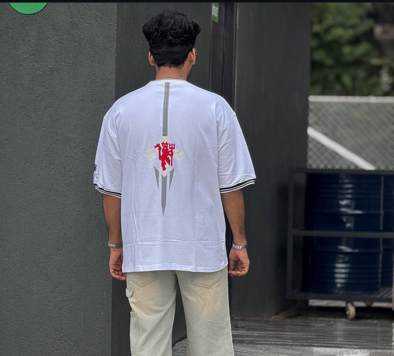 Manchester United Retro Inspired White Tee