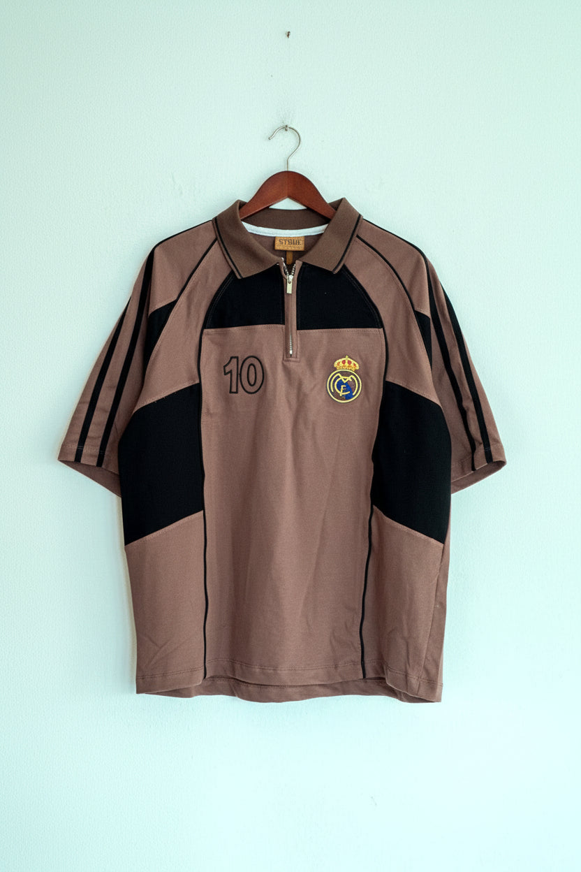 Real madrid brown zipper