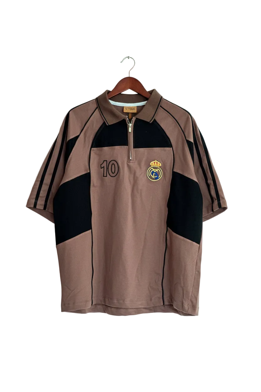 Real madrid brown zipper