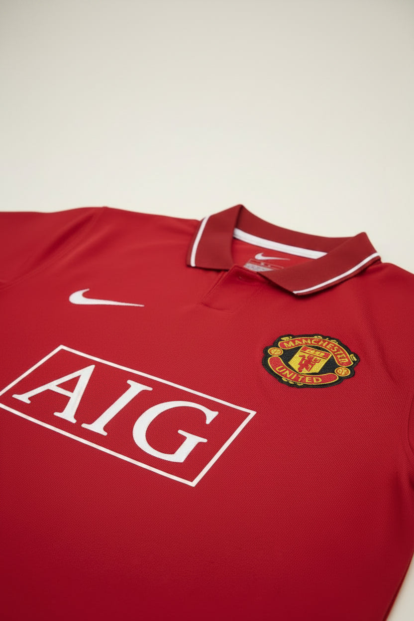 Manchester United Premium Oversized Embroidery Cotton Polo