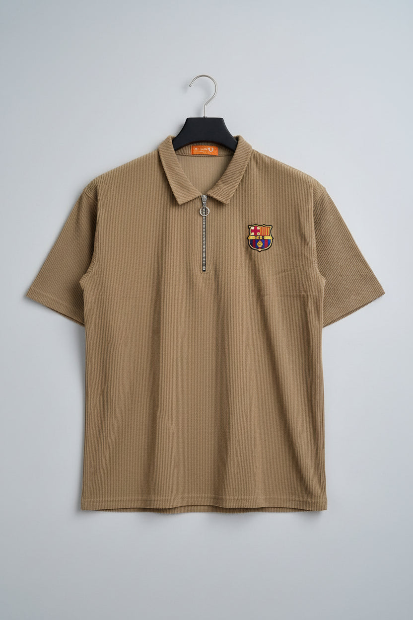 Barcelona  Comfortable zipper Tee