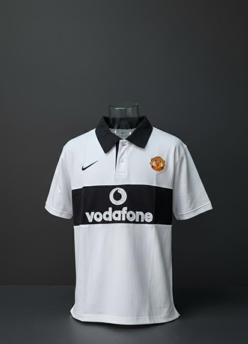 Man United White Polo